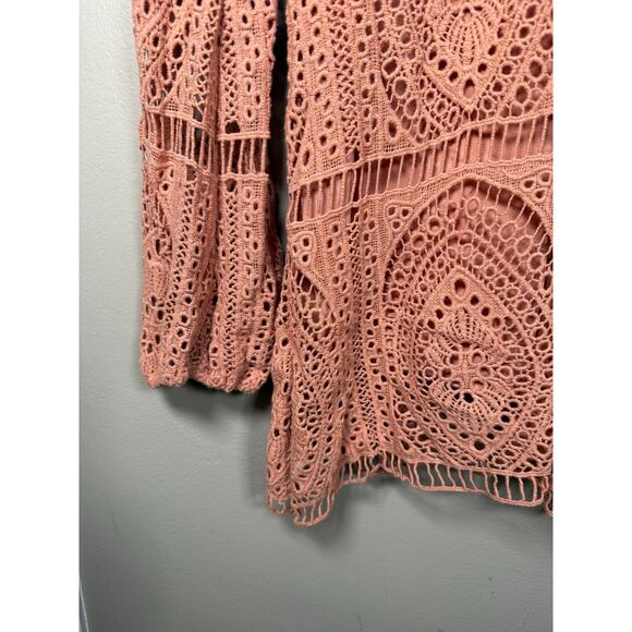 Jen’s Pirate Booty Jasmine Crochet Mini Dress in Clay Lace XS - Picture 4 of 11